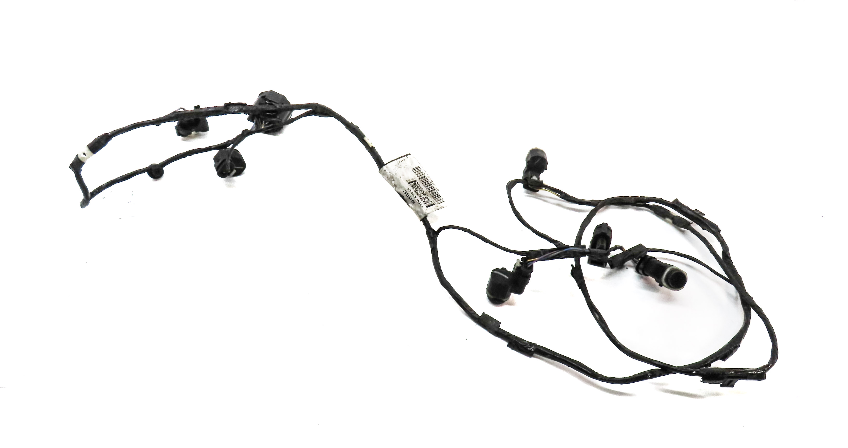 2015 RANGE ROVER SPORT L494 FRONT PARK ASSIST PDC SENSOR SET/4 w/HARNESS (BLACK) — exact item pictured